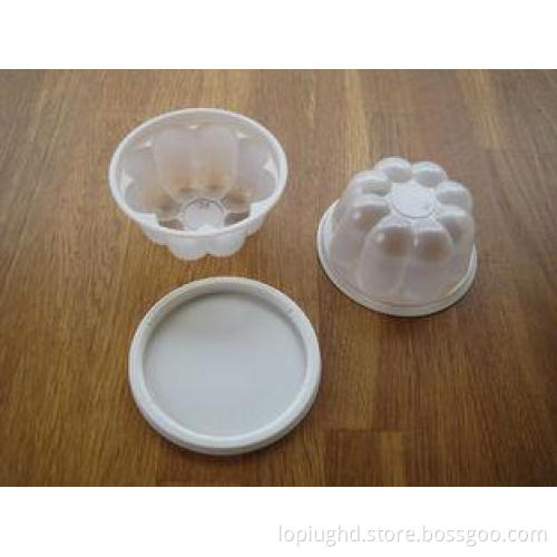 120ml Disposable Ice Cream Cups With Lid Plastic Octagon Bu